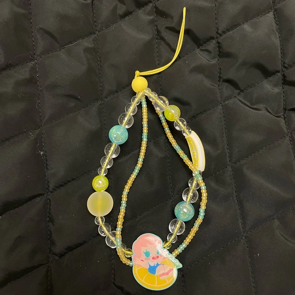 Pop Mart Baby Molly Phone Charm - Lemon Variant